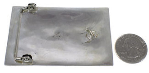 Southwest Sterling Silver Jewelry Turquoise Belt Buckle YS59885